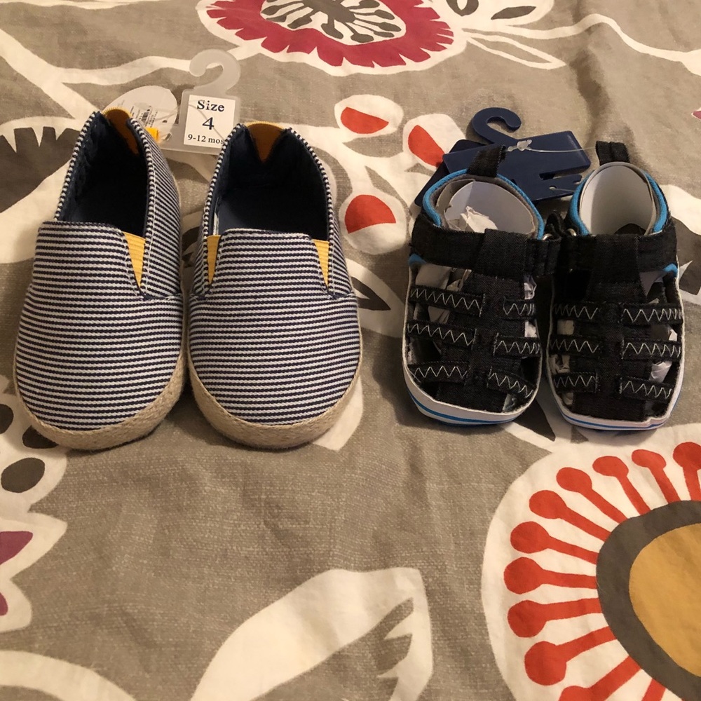 2 pairs NWT baby shoes
